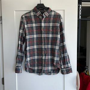 J CREW Slim Midweight flannel workshirt, Size Medium